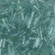 Abalorios Miyuki bugles 6mm - Transparent sea foam luster BGL2-2445